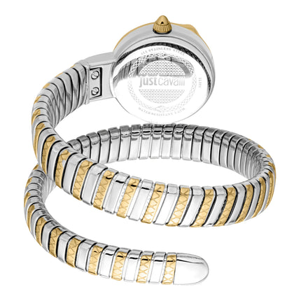 Just Cavalli Signature Snake Cerchio Snake Two Tones YG Silver Grey