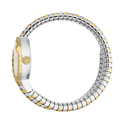 Just Cavalli Signature Snake Cerchio Snake Two Tones YG Silver Grey