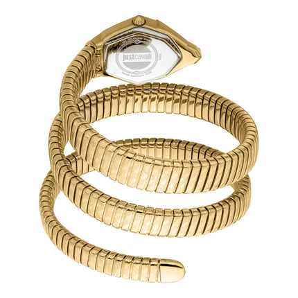 Just Cavalli Signature Snake Mesmerizing Yellow Gold Red