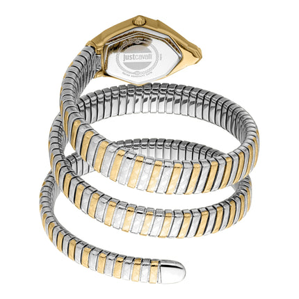 Just Cavalli Signature Snake Mesmerizing Two Tones YG Green