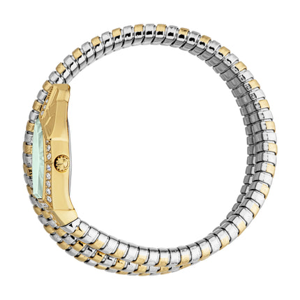 Just Cavalli Signature Snake Mesmerizing Two Tones YG Green