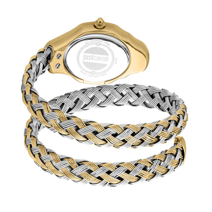 Just Cavalli Signature Snake Twined Two Tones YG MOP