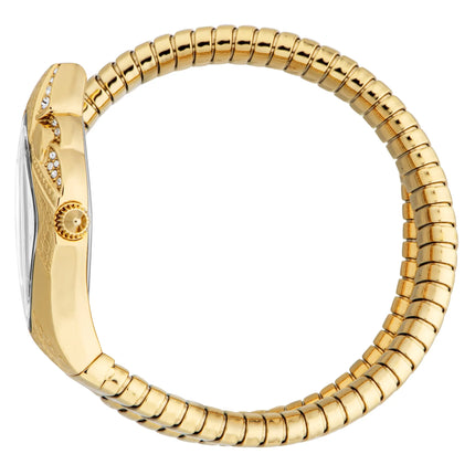Just Cavalli Signature Snake Ferocious Yellow Gold Silver