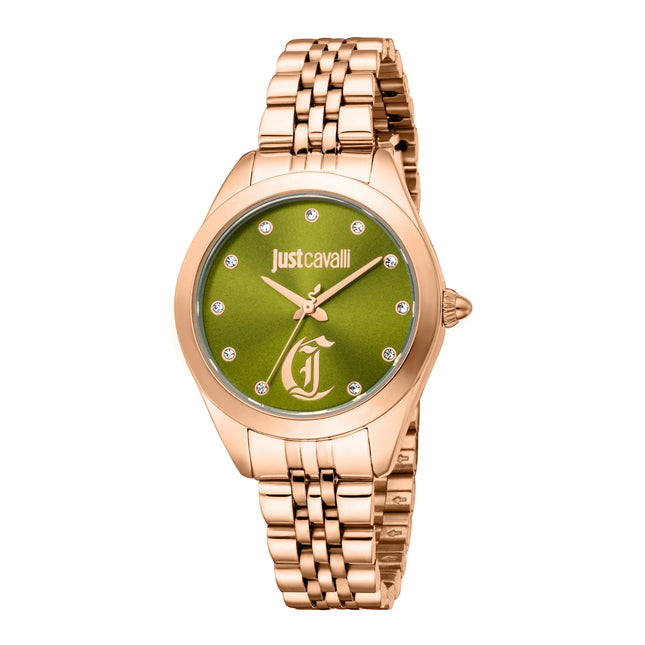 Just Cavalli Glam Chic Luna Rose Gold Green