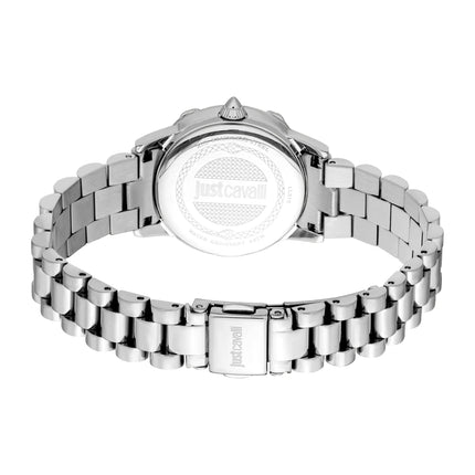Just Cavalli Animalier Fiorenza Snake Silver