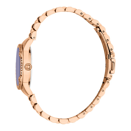 Just Cavalli Animalier Fiorenza Snake Rose Gold Violet