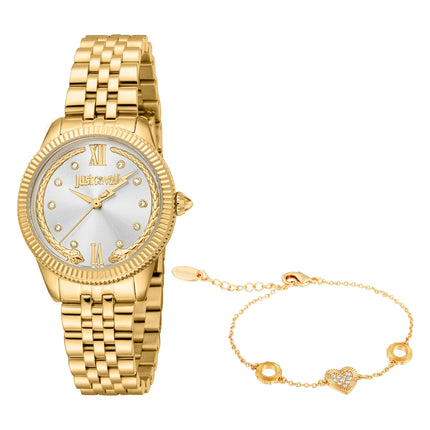 Just Cavalli SET Lovestruck Valentines Yellow Gold Silver