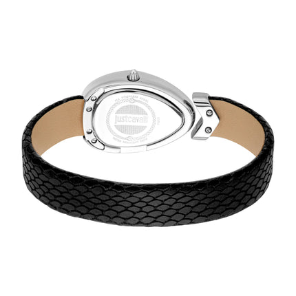 Just Cavalli Signature Snake Diversa Snake Black Silver
