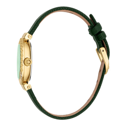 Just Cavalli Animalier Mistero Snake Leather Yellow Gold Green