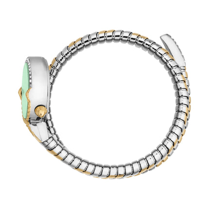 Just Cavalli Signature Snake Radiosa Two Tones YG Silver Green