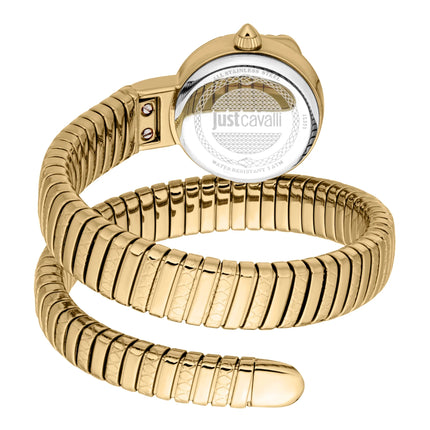 Just Cavalli Signature Snake Sirena Yellow Gold Silver