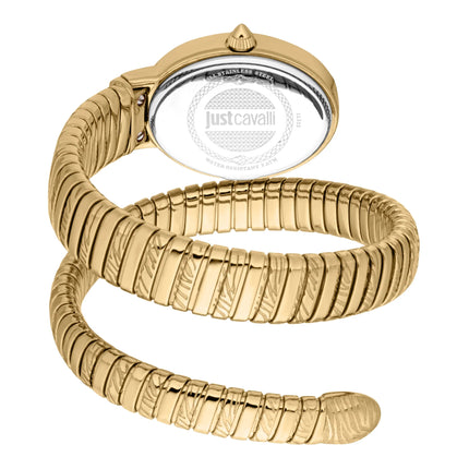 Just Cavalli Signature Snake Velina Yellow Gold Silver