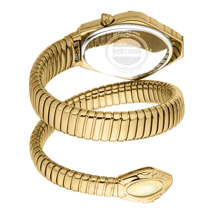Just Cavalli Signature Snake Lirica Yellow Gold Champagne