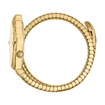 Just Cavalli Signature Snake Lirica Yellow Gold Champagne