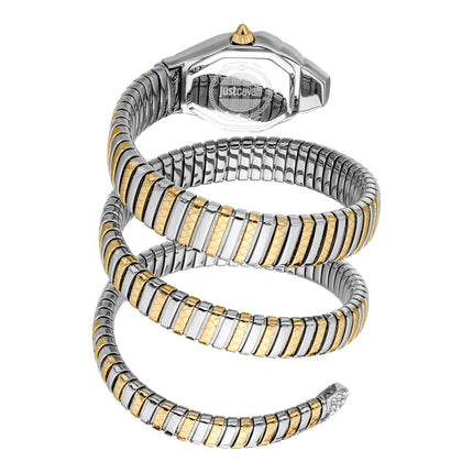 Just Cavalli Signature Snake Ambra Two Tones YG Silver