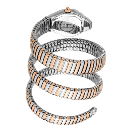 Just Cavalli Signature Snake Ambra Two Tones RG Silver