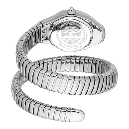 Just Cavalli Signature Snake Vivace Silver Antique white