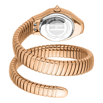 Just Cavalli Signature Snake Vivace Rose Gold Antique white