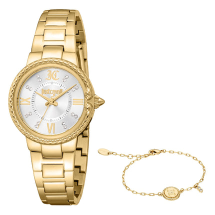 Just Cavalli SET Primavera Snake Yellow Gold Silver