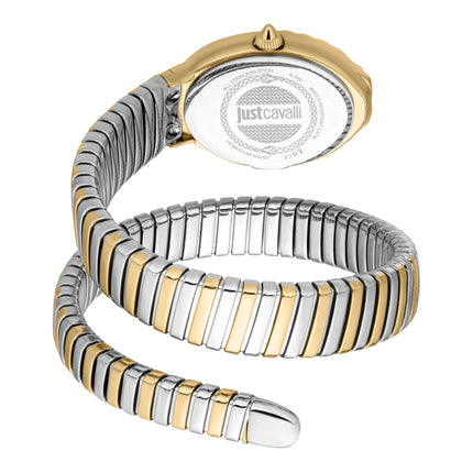 Just Cavalli Signature Snake Fiore Silver Yellow Gold