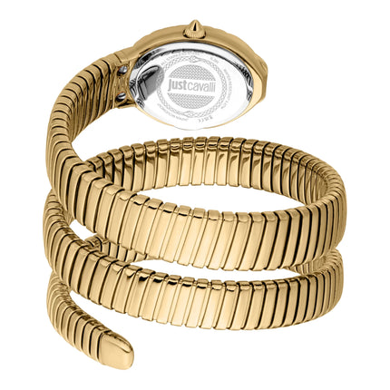 Just Cavalli Signature Snake Sognia Yellow Gold Champagne