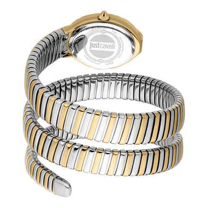 Just Cavalli Signature Snake Sognia Silver Yellow Gold Champagne