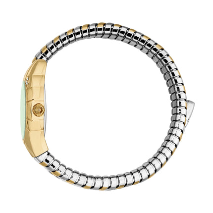 Just Cavalli Signature Snake Amanta Yellow Gold Silver Green