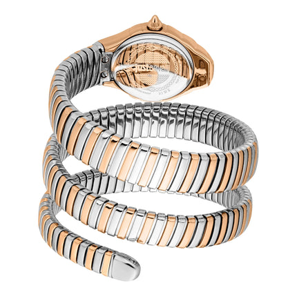 Just Cavalli Signature Snake Amanta Rose Gold Silver