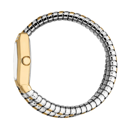 Just Cavalli Signature Snake Splora Silver Yellow Gold