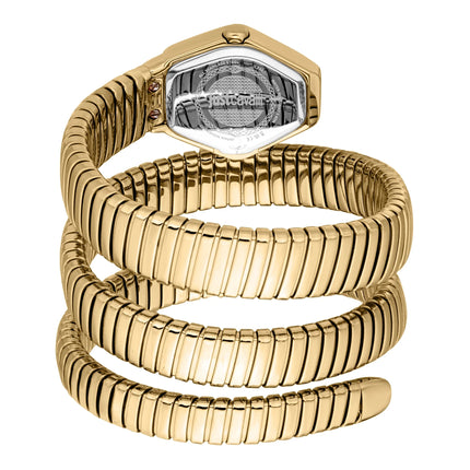 Just Cavalli Signature Snake Romina Yellow Gold Green