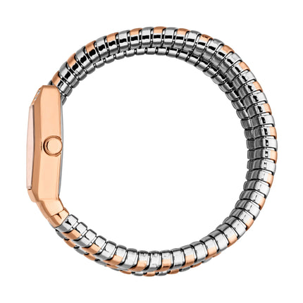 Just Cavalli Signature Snake Romina Silver Rose Gold Rose Gold