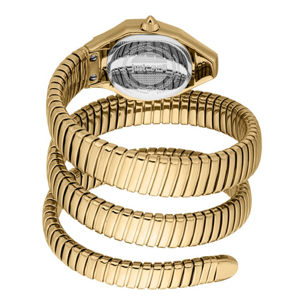 Just Cavalli Signature Snake Lunara Yellow Gold Champagne