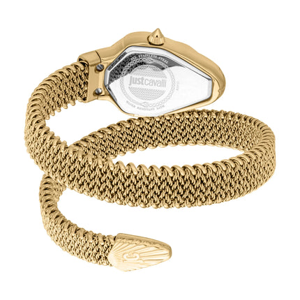 Just Cavalli Signature Snake Fiamma Yellow Gold Green