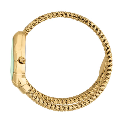 Just Cavalli Signature Snake Fiamma Yellow Gold Green