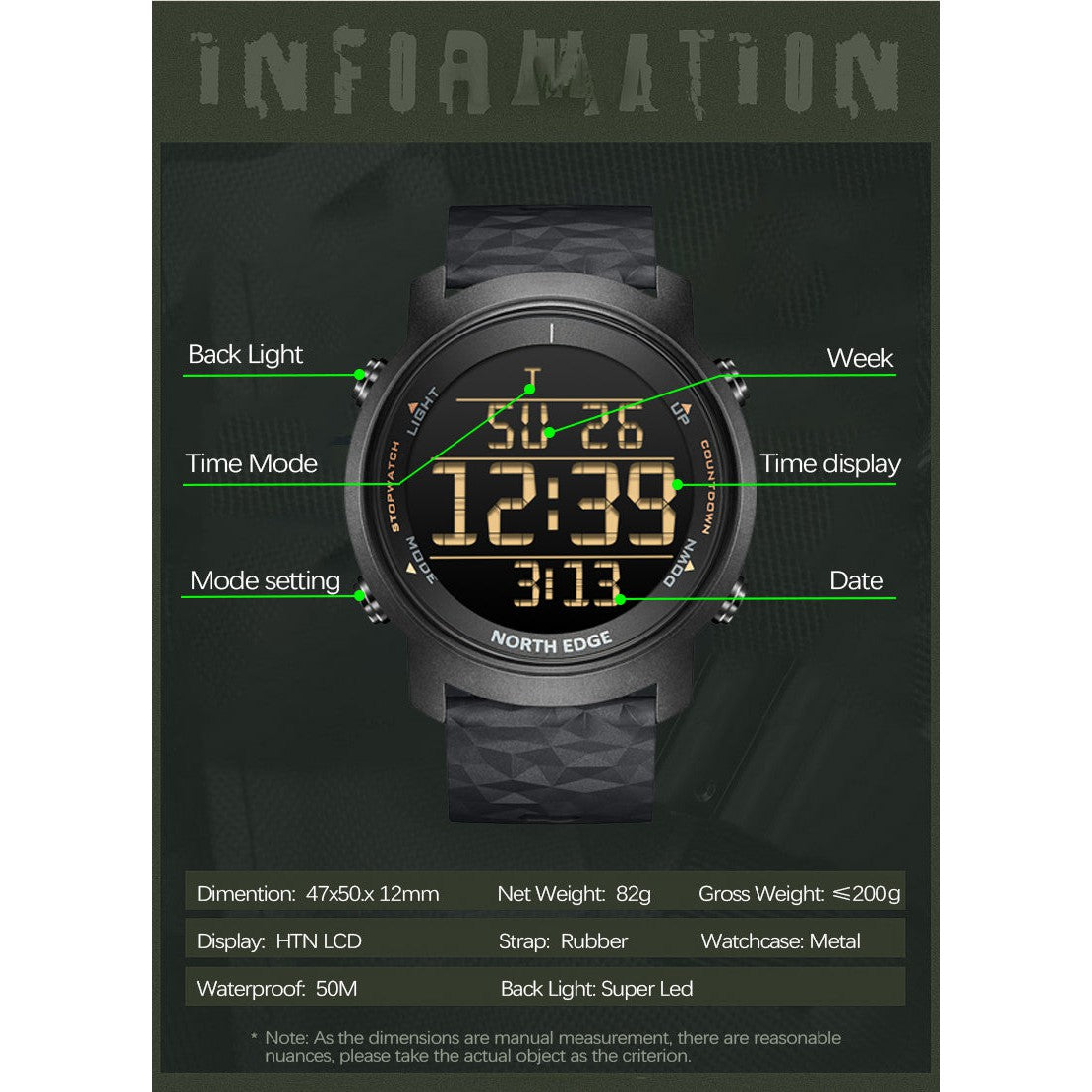 NORTH EDGE Tactical Laker II Watch