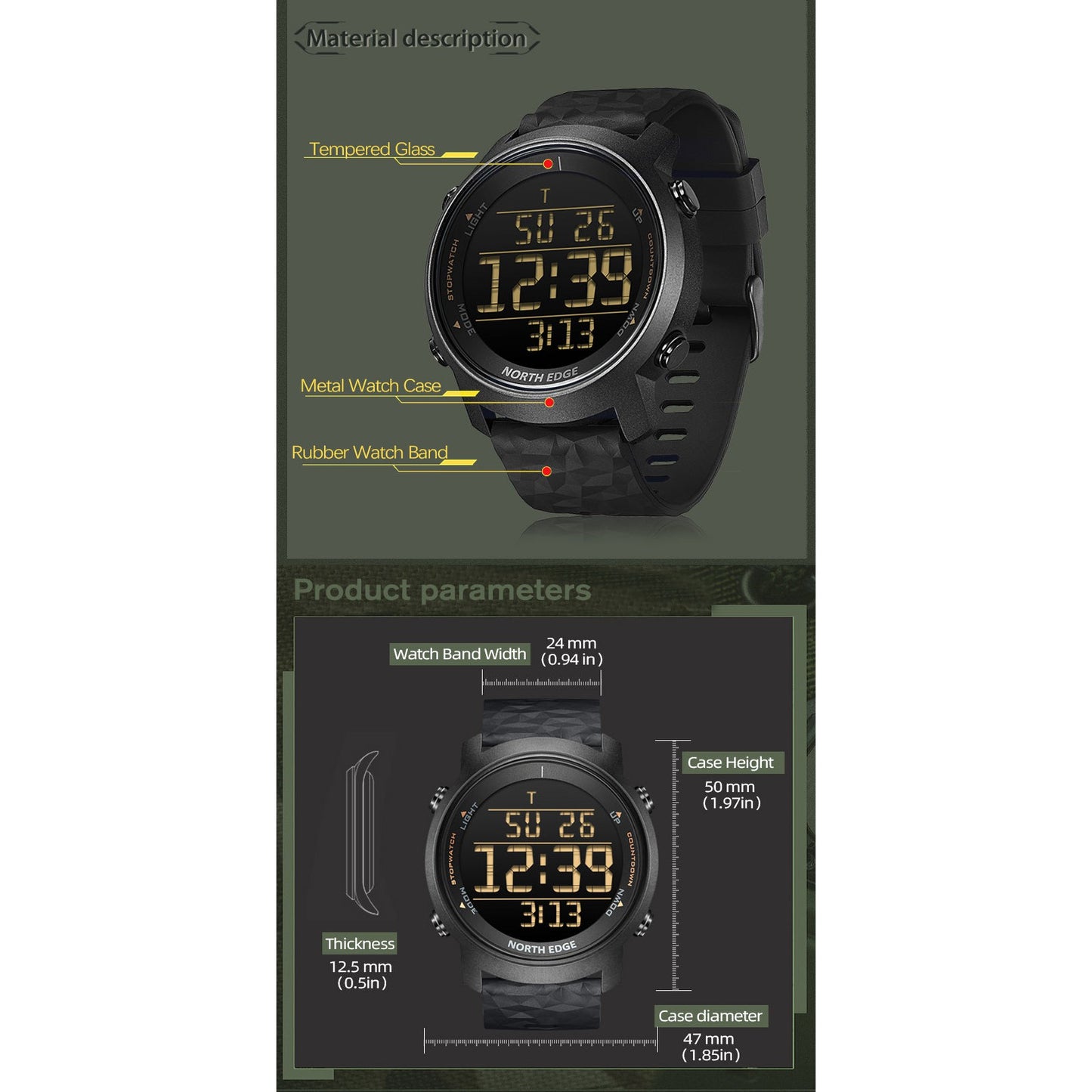 NORTH EDGE Tactical Laker II Watch