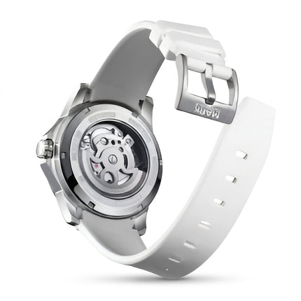 Mark Fairwhale FW-6008 POLARION - Men’s Skeleton Automatic Watch White Strap Edition