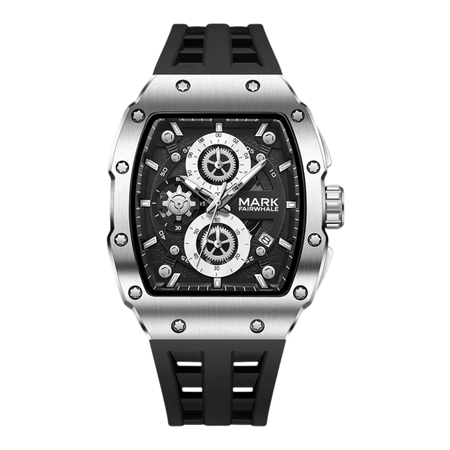 MARK FAIRWHALE FW-5980 TONIX - Men's Tonneau Chronograph Sports Watch