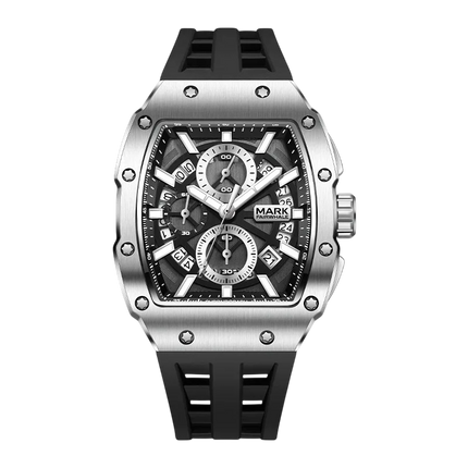 Mark Fairwhale FW-5960 BARONIX - Men’s Tonneau Chronograph Watch - Sporty