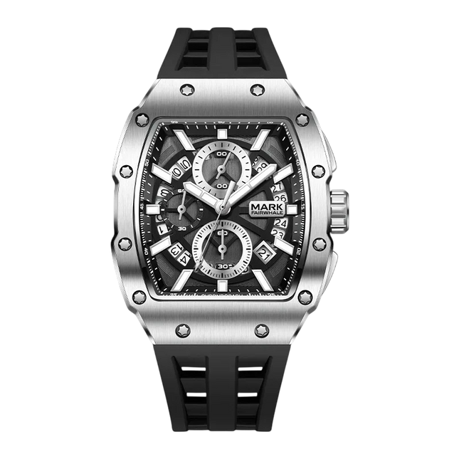 Mark Fairwhale FW-5960 BARONIX - Men’s Tonneau Chronograph Watch - Sporty