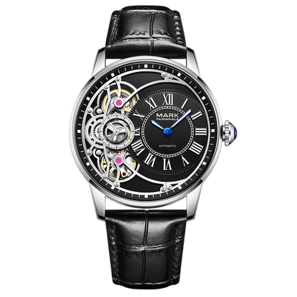 Mark Fairwhale FW-6031 LUMETHER - Men’s Genuine Leather Strap Watch with Luminous Hands