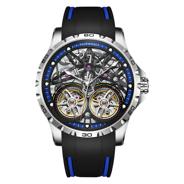 Mark Fairwhale FW-6210 DUALVEX - Men’s Dual Tourbillon Skeleton Automatic Watch