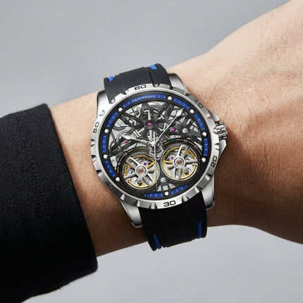 Mark Fairwhale FW-6210 DUALVEX - Men’s Dual Tourbillon Skeleton Automatic Watch