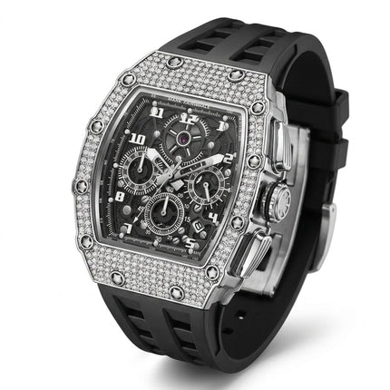 Mark Fairwhale FW-5069 Frostline Chronograph Watch - Full Diamond Chronograph Luxury