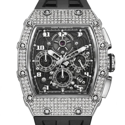 Mark Fairwhale FW-5069 Frostline Chronograph Watch - Full Diamond Chronograph Luxury