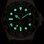 MEGIR ELITE Men's GMT Date 43mm Stainless Steel Gold / Silicone Strap Watch