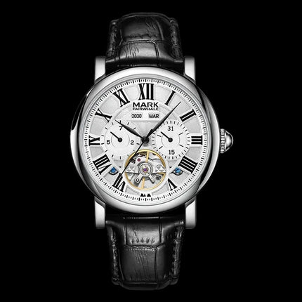 Mark Fairwhale FW-6017 Classic 40mm Calendar – Men’s Automatic Tourbillon Watch