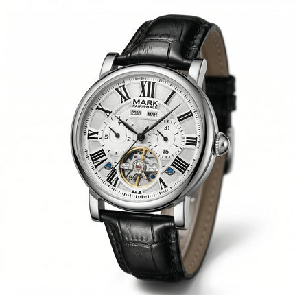 Mark Fairwhale FW-6017 Classic 40mm Calendar – Men’s Automatic Tourbillon Watch