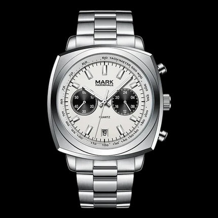 Mark Fairwhale AURIXON - Men's Chronograph Watch with Rattrapante Ivory
