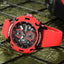 MEGIR Men's Military Sport Chronograph Red Watch